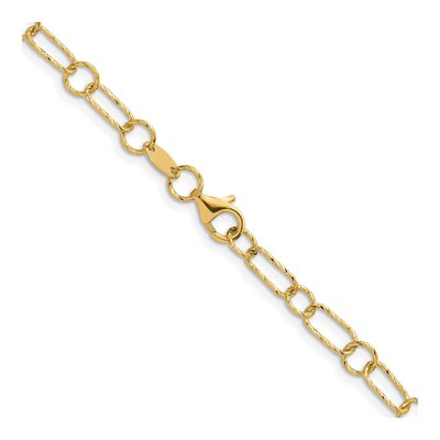 14K Yellow Gold Twisted Link Necklace – view 5