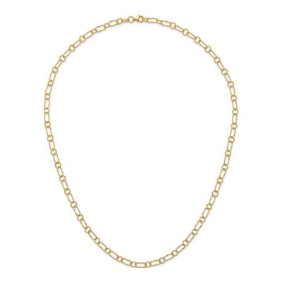 14K Yellow Gold Fancy Link Necklace – view 6