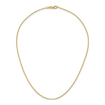 14K Yellow Gold 1.5mm Rolo Chain – view 6