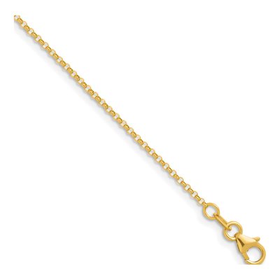 14K Yellow Gold 1.5mm Rolo Chain