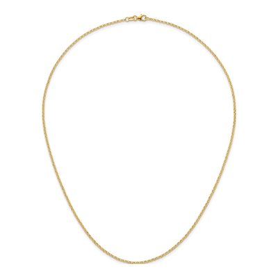 14K Yellow Gold 1.9mm Rolo Chain – view 6