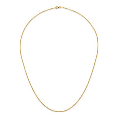 14K Yellow Gold 1.9mm Rolo Chain – view 6