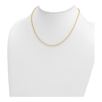 14K Yellow Gold 2.3mm Rolo Chain – view 5