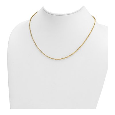 14K Yellow Gold 2.3mm Rolo Chain – view 5