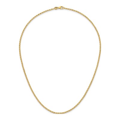 14K Yellow Gold 2.3mm Rolo Chain – view 6