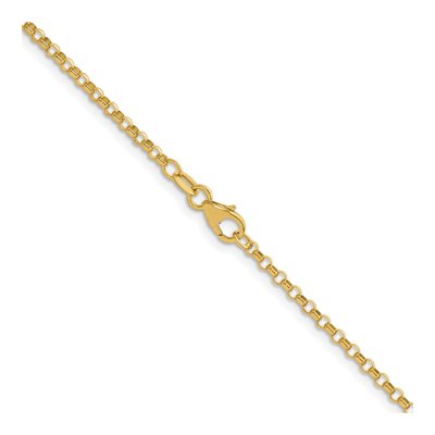 14K Yellow Gold 2.3mm Rolo Chain – view 4
