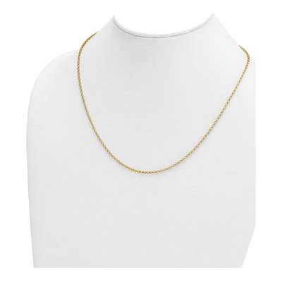 14K Yellow Gold 2.3mm Rolo Chain – view 5