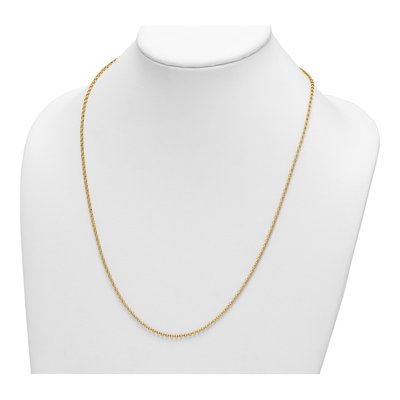 14K Yellow Gold 2.3mm Rolo Chain – view 5