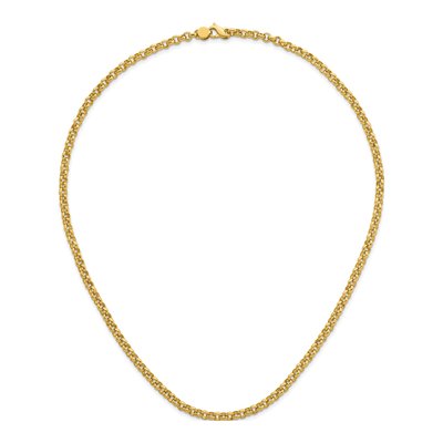 14K Yellow Gold 4.3mm Rolo Chain – view 6
