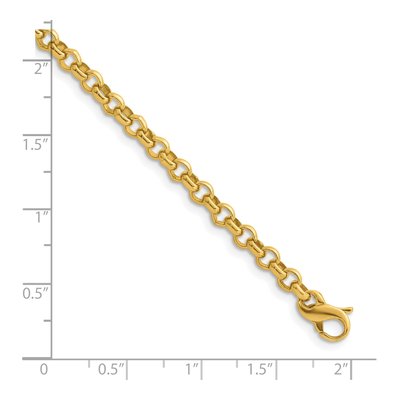 14K Yellow Gold 4.3mm Rolo Chain – view 7