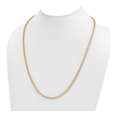 14K Yellow Gold 4.3mm Rolo Chain – view 5