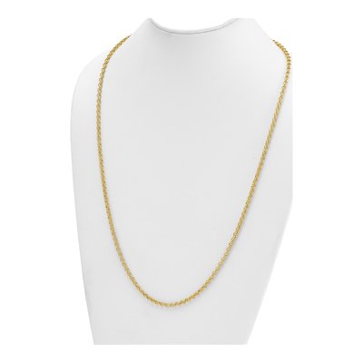14K Yellow Gold 4.3mm Rolo Chain – view 5