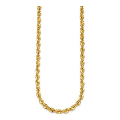 14K Yellow Gold 5.4mm Rope Chain – view 2