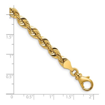 14K Yellow Gold 5.4mm Rope Chain – view 4