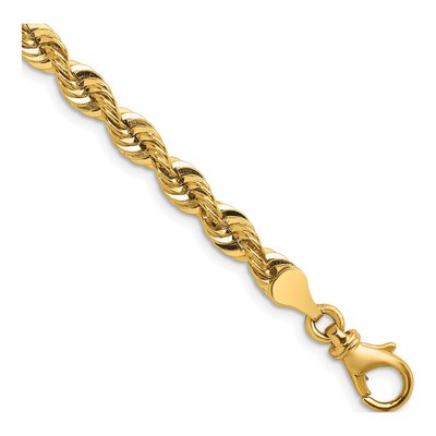 14K Yellow Gold 5.4mm Rope Chain