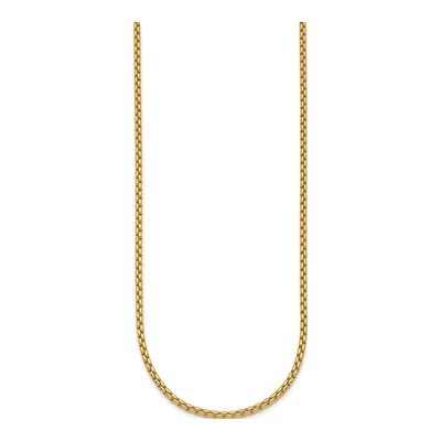 14K Yellow Gold 2.7mm Round Box Chain – view 4