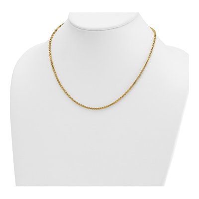 14K Yellow Gold 2.7mm Round Box Chain – view 6