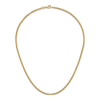 14K Yellow Gold 2.7mm Round Box Chain – view 7
