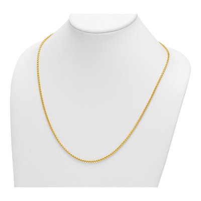 14K Yellow Gold 2.7mm Round Box Chain – view 6