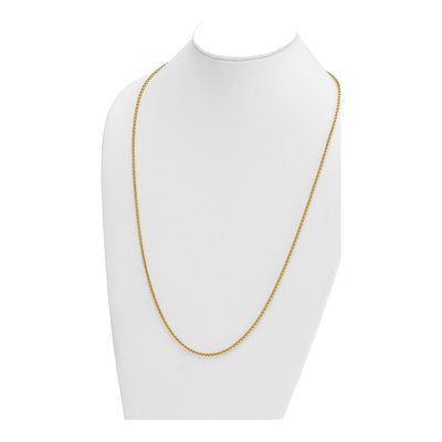 14K Yellow Gold 2.7mm Round Box Chain – view 6