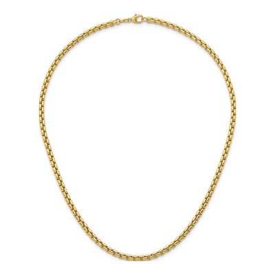 14K Yellow Gold 4mm Round Box Chain – view 6