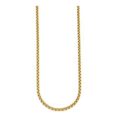14K Yellow Gold 4mm Round Box Chain – view 2