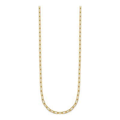 14K Yellow Gold 2.5mm Paperclip Chain – view 3
