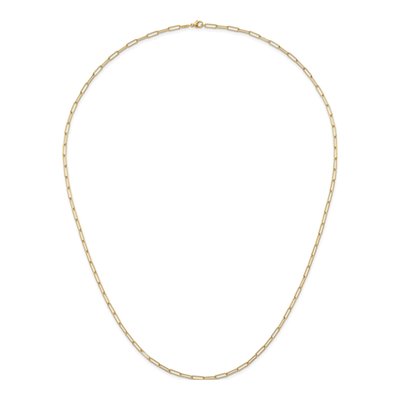 14K Yellow Gold 3.4mm Paperclip Chain – view 6