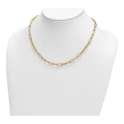 14K Yellow Gold 4.8mm Paperclip Chain – view 4