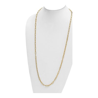 14K Yellow Gold 4.8mm Paperclip Chain – view 5