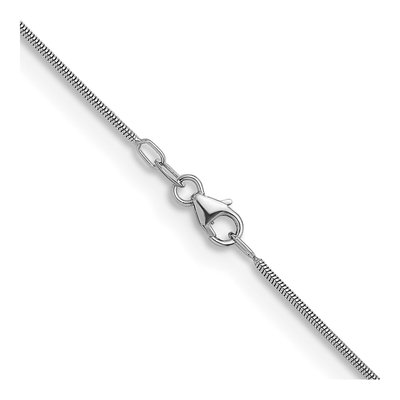 14K White Gold 1.2mm Snake Chain – view 4