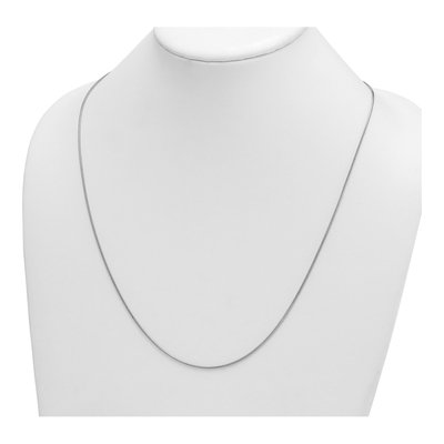 14K White Gold 1.2mm 24-inch Snake Chain – view 5