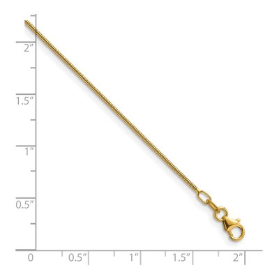 14K Yellow Gold 1.2mm Snake Chain – view 7