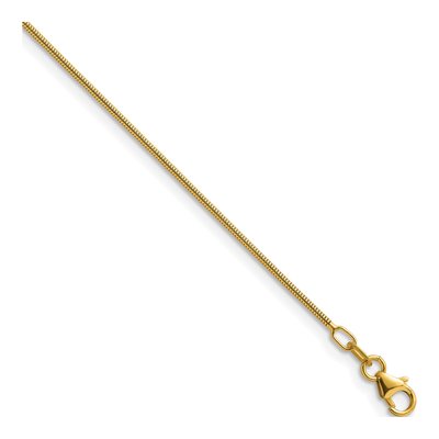 14K Yellow Gold 1.2mm Snake Chain