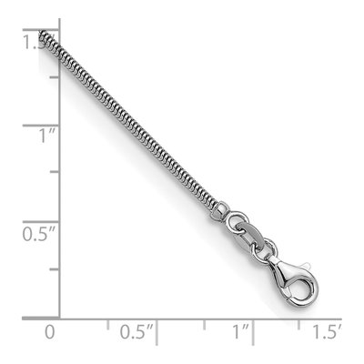 14K White Gold 1.6mm Snake Chain – view 5