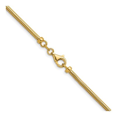 14K Yellow Gold 2.4mm Snake Chain – view 4