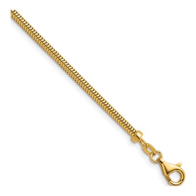14K Yellow Gold 2.4mm Snake Chain
