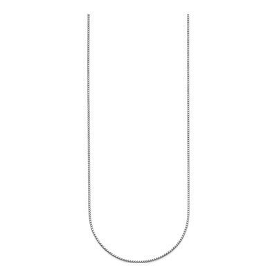 14K White Gold 1mm Franco Chain – view 3