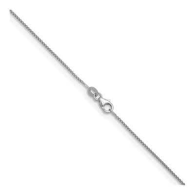 14K White Gold 1mm Franco Chain – view 4