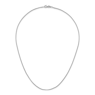14K White Gold 1mm Franco Chain – view 6
