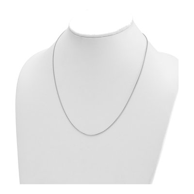 14K White Gold 1mm Franco Chain – view 5