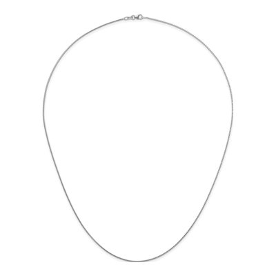14K White Gold 1mm Franco Chain – view 6