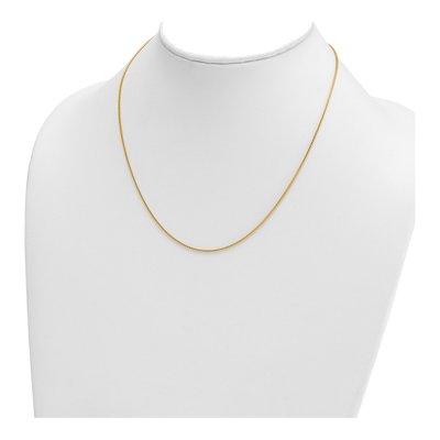 14K Yellow Gold 1mm Franco Chain – view 5