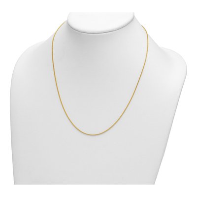 14K Yellow Gold 1mm Franco Chain – view 5