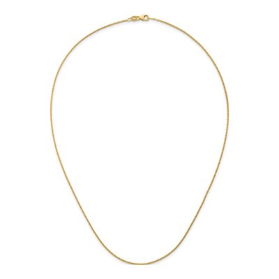 14K Yellow Gold 1mm Franco Chain – view 6
