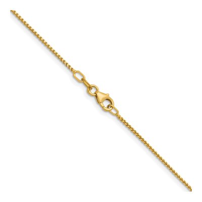 14K Yellow Gold 1mm Franco Chain – view 4