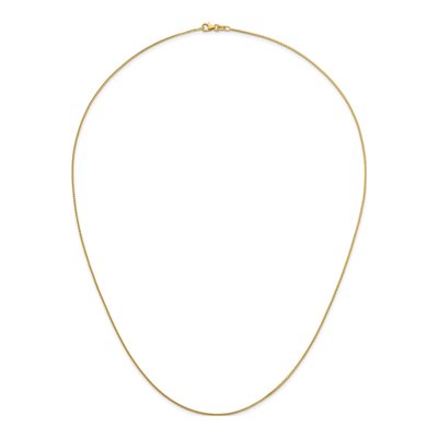 14K Yellow Gold 1mm Franco Chain – view 6