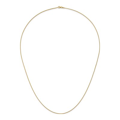 14K Yellow Gold 1mm 30-inch Franco Chain – view 6