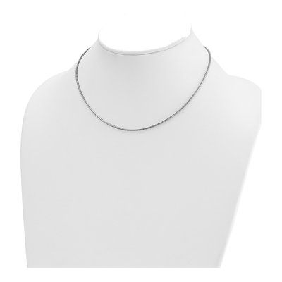 14K White Gold 1.5mm Franco Chain – view 5