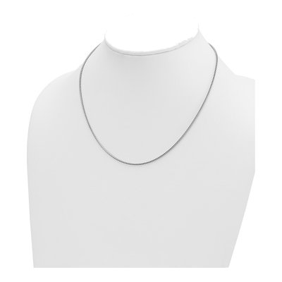 14K White Gold 1.5mm 18-Inch Franco Chain – view 5